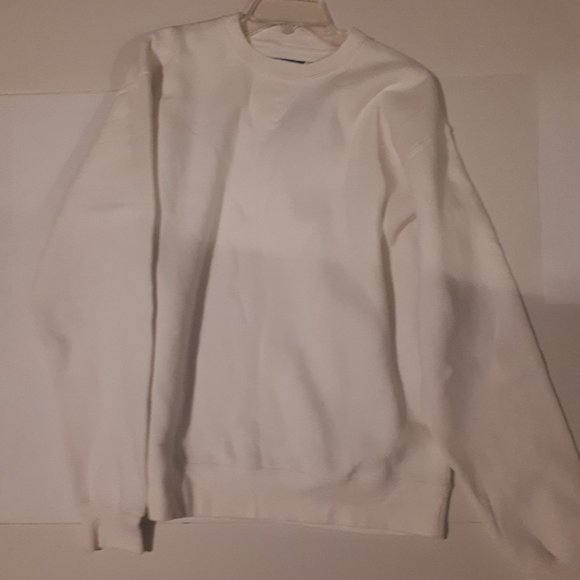 Big Cotton NWT 75 % Cotton Sweatshirt Size: L white - Picture 1 of 9
